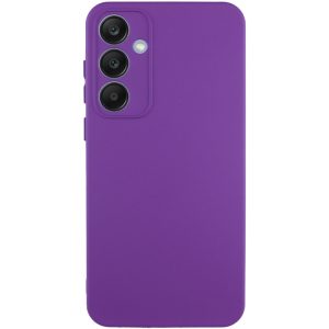 Чохол для Samsung Galaxy S24 FE сіліконовий GETMAN Liquid Silk Full Camera фіолетовий