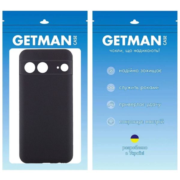 Чохол для Google Pixel 7 сіліконовий GETMAN Liquid Silk Full Camera чорний - Зображення 3