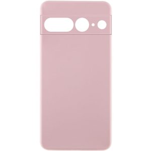 Чохол для Google Pixel 7 Pro сіліконовий GETMAN Liquid Silk Full Camera рожевий