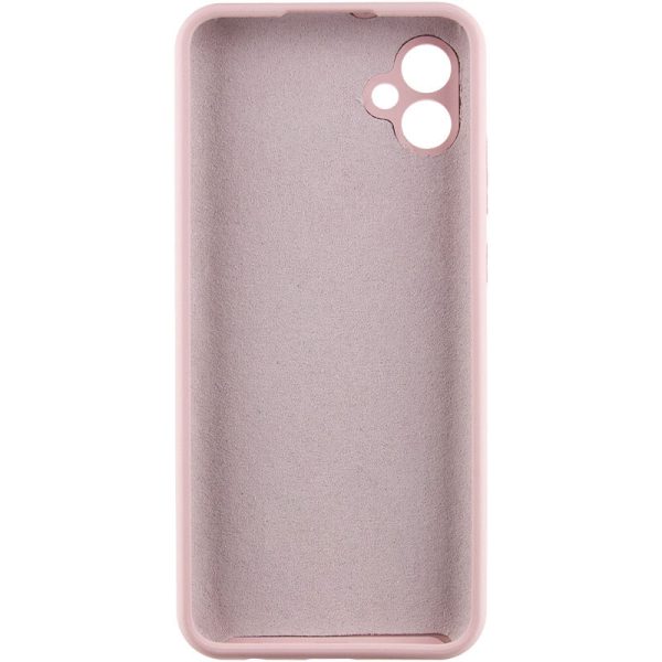 Чохол для Samsung Galaxy A04 сіліконовий GETMAN Liquid Silk Full Camera рожевий - Зображення 6