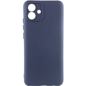 Чохол для Samsung Galaxy A04e сіліконовий GETMAN Liquid Silk Full Camera синій