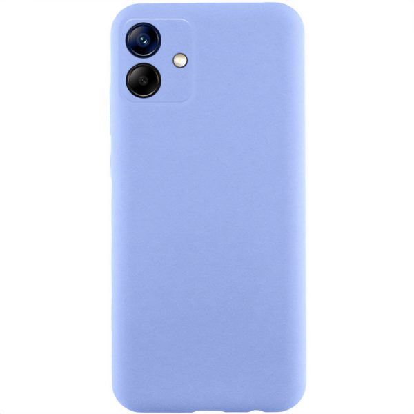 Чохол для Samsung Galaxy A06 сіліконовий GETMAN Liquid Silk Full Camera бузковий