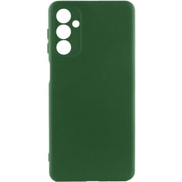 Чохол для Samsung Galaxy A26 5G сіліконовий GETMAN Liquid Silk Full Camera зелений