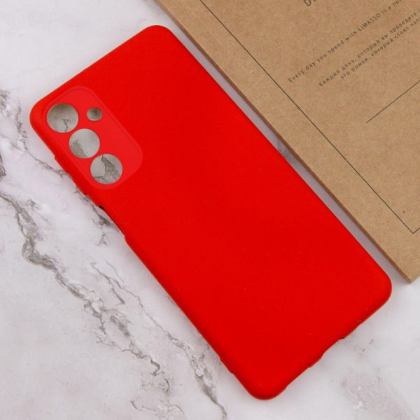 Чохол для Samsung Galaxy A34 5G сіліконовий GETMAN Liquid Silk Full Camera червоний - Зображення 4