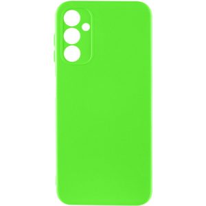 Чохол для Samsung Galaxy A34 5G сіліконовий GETMAN Liquid Silk Full Camera салатовий