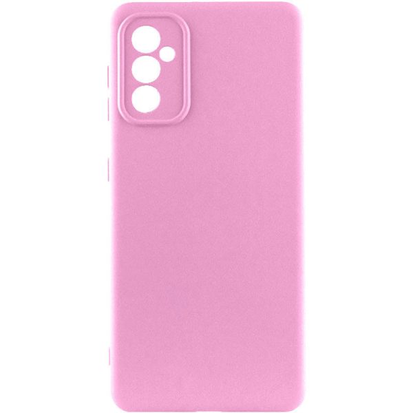 Чохол для Samsung Galaxy A36 5G сіліконовий GETMAN Liquid Silk Full Camera рожевий