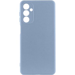 Чохол для Samsung Galaxy M23 5G сіліконовий GETMAN Liquid Silk Full Camera блакитний
