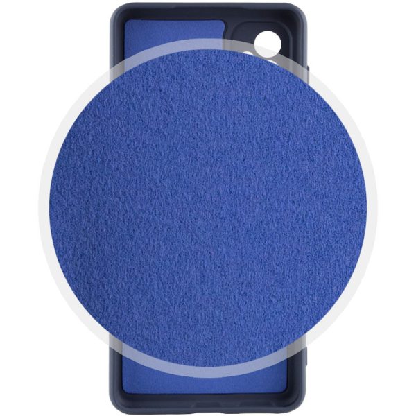 Чохол для Samsung Galaxy M23 5G сіліконовий GETMAN Liquid Silk Full Camera синій - Зображення 3