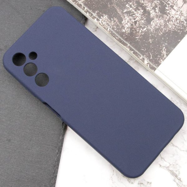 Чохол для Samsung Galaxy M23 5G сіліконовий GETMAN Liquid Silk Full Camera синій - Зображення 5