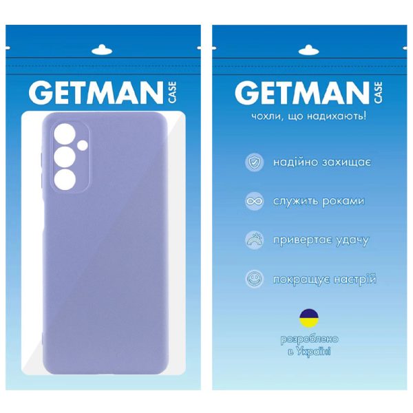 Чохол для Samsung Galaxy M23 5G сіліконовий GETMAN Liquid Silk Full Camera бузковий - Зображення 5
