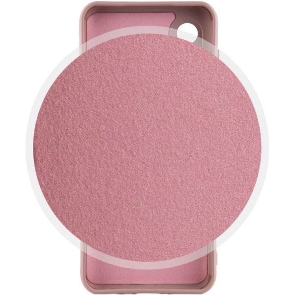 Чохол для Samsung Galaxy S22 Ultra сіліконовий GETMAN Liquid Silk Full Camera рожевий - Зображення 2