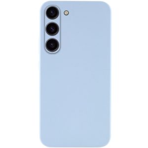 Чохол для Samsung Galaxy S23 сіліконовий GETMAN Liquid Silk Full Camera блакитний