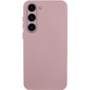 Чохол для Samsung Galaxy S23 сіліконовий GETMAN Liquid Silk Full Camera рожевий