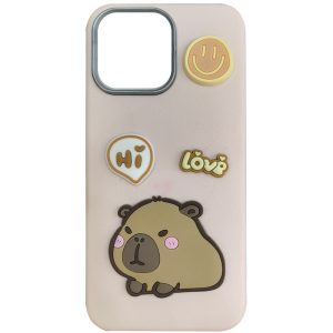 Чохол для iPhone 16 Pro Max сіліконовий Leather Toys рожевий