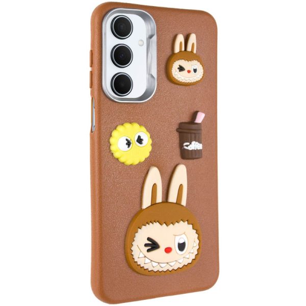 Чохол для Samsung Galaxy A15 4G сіліконовий Leather Toys карамельний