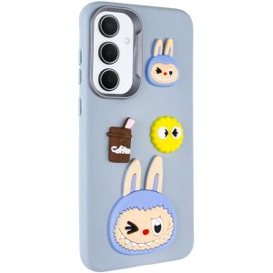 Чохол для Samsung Galaxy A36 5G сіліконовий Leather Toys блакитний