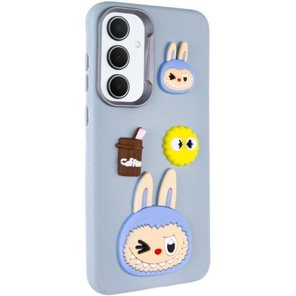 Чохол для Samsung Galaxy A36 5G сіліконовий Leather Toys блакитний