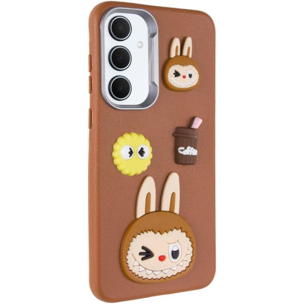 Чохол для Samsung Galaxy A36 5G сіліконовий Leather Toys карамельний