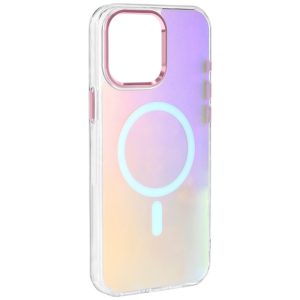 Чохол для iPhone 14 Pro сіліконовий Lunar Glow рожевий
