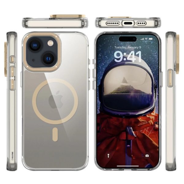 Чохол для iPhone 13 з MagSafe сіліконовий Space Case Apex золотий - Зображення 3