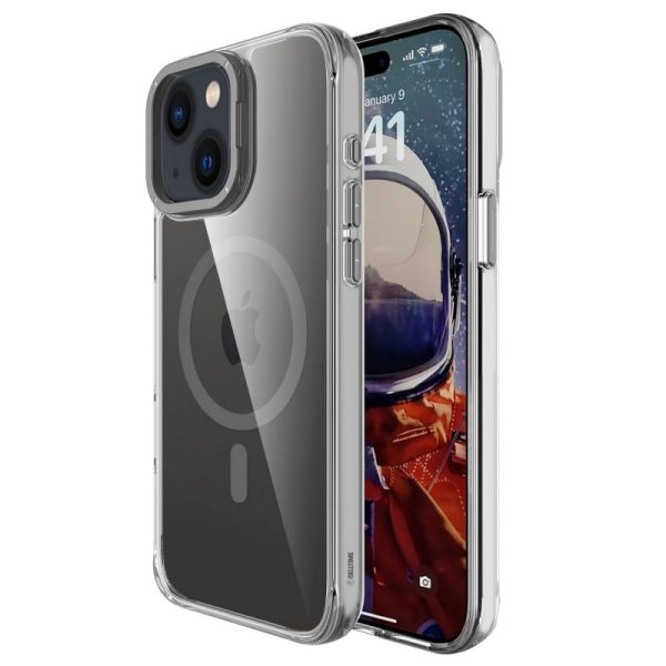 Чохол для iPhone 13 з MagSafe сіліконовий Space Case Apex сірий, прозорий
