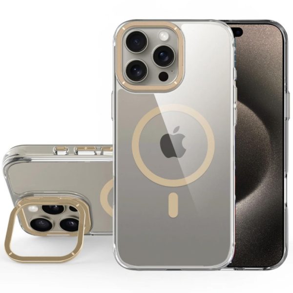 Чохол для iPhone 15 Pro з MagSafe сіліконовий Space Case Apex золотий - Зображення 2