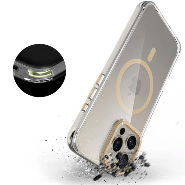 Чохол для iPhone 15 Pro з MagSafe сіліконовий Space Case Apex золотий - Зображення 4