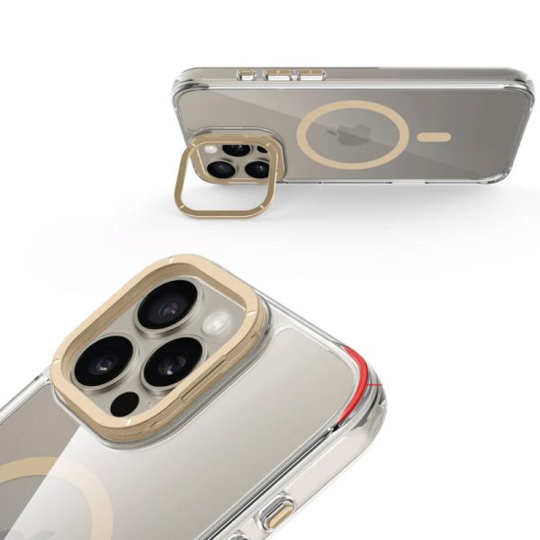 Чохол для iPhone 15 Pro з MagSafe сіліконовий Space Case Apex золотий - Зображення 5