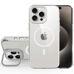 Чохол для iPhone 15 Pro з MagSafe сіліконовий Space Case Apex срібний, прозорий