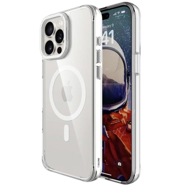 Чохол для iPhone 15 Pro з MagSafe сіліконовий Space Case Apex срібний, прозорий - Зображення 7