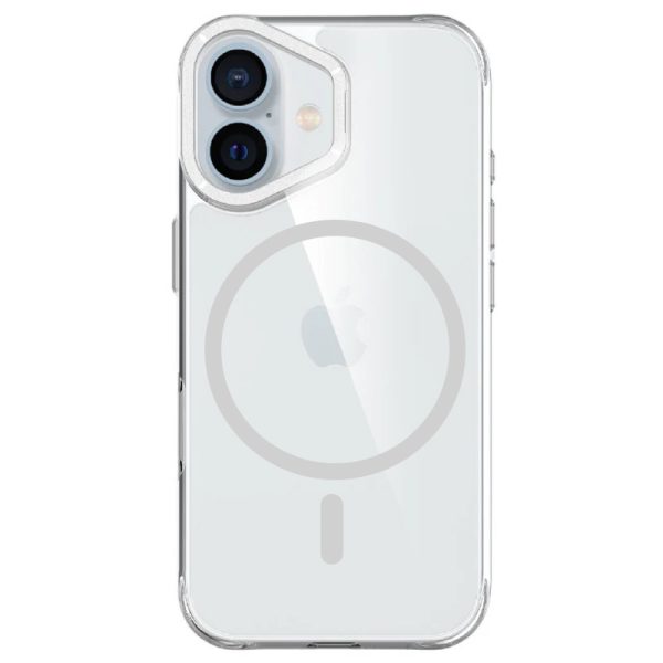 Чохол для iPhone 16 з MagSafe сіліконовий Space Case Apex срібний, прозорий - Зображення 2