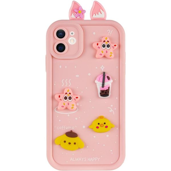 Чохол для iPhone 11 з Ears сіліконовий Toys Case рожевий - Зображення 2