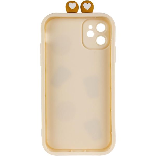 Чохол для iPhone 11 з Ears сіліконовий Toys Case бежевий - Зображення 3