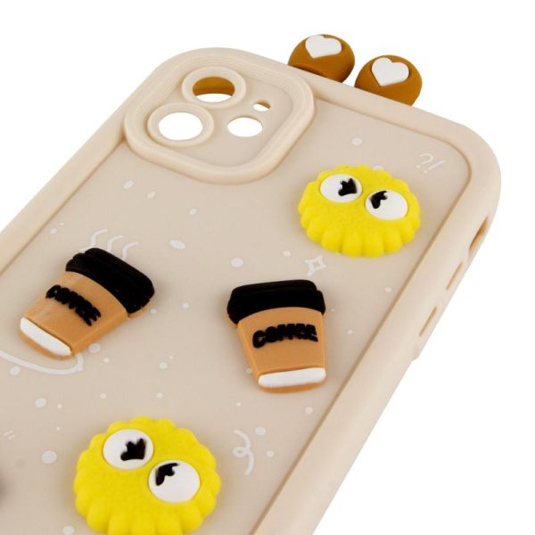 Чохол для iPhone 11 з Ears сіліконовий Toys Case бежевий - Зображення 4