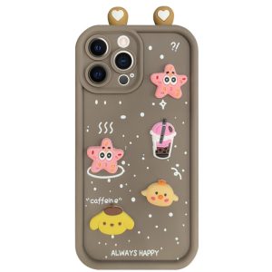 Чохол для iPhone 11 Pro з Ears сіліконовий Toys Case коричневий