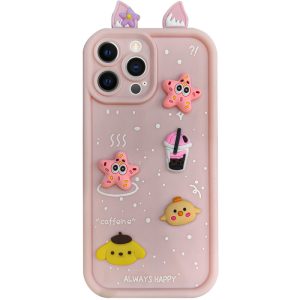 Чохол для iPhone 11 Pro з Ears сіліконовий Toys Case рожевий