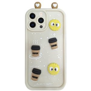 Чохол для iPhone 11 Pro з Ears сіліконовий Toys Case бежевий