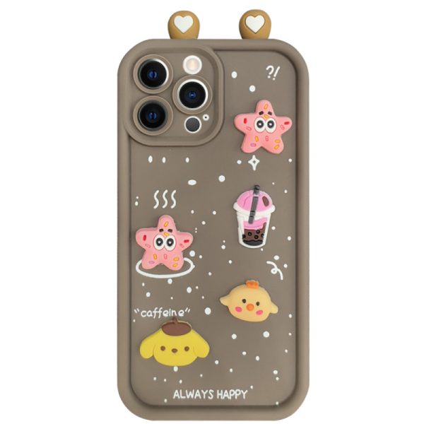 Чохол для iPhone 11 Pro Max з Ears сіліконовий Toys Case коричневий