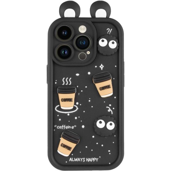 Чохол для iPhone 12 Pro з Ears сіліконовий Toys Case чорний - Зображення 2