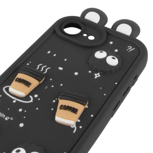 Чохол для iPhone 16e з Ears сіліконовий Toys Case чорний - Зображення 4