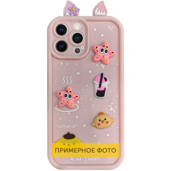 Чохол для Samsung Galaxy A26 5G з Ears сіліконовий Toys Case рожевий