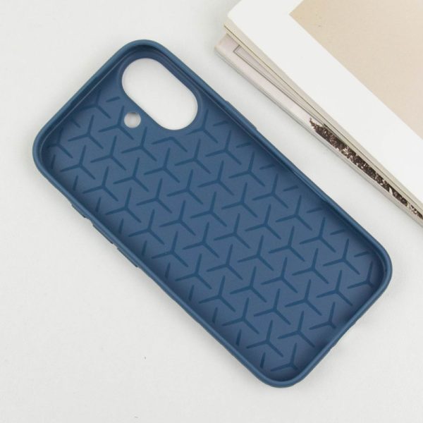 Чохол для iPhone 16 сіліконовий Weaving блакитний - Зображення 3