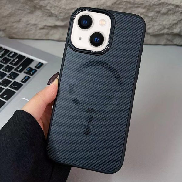 Чохол для iPhone 13 з MagSafe сіліконовий Carbon Mirage чорний - Зображення 2