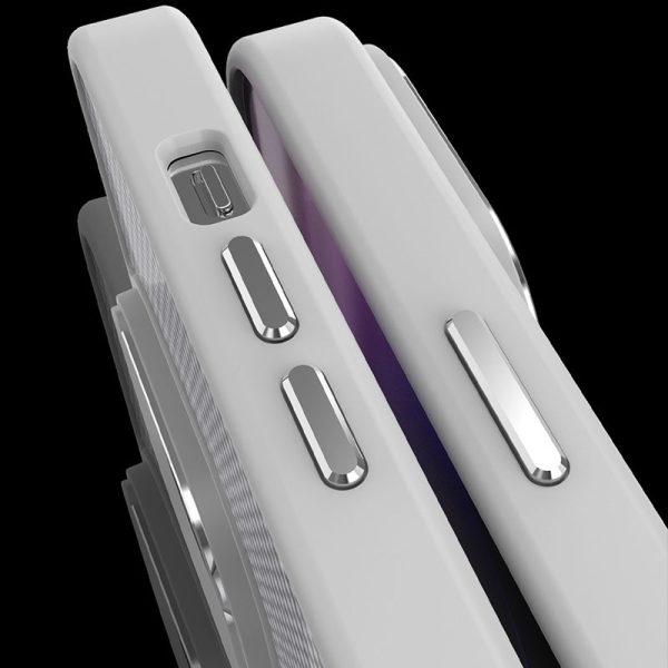 Чохол для iPhone 14 Pro з MagSafe сіліконовий Carbon Mirage сірий - Зображення 5