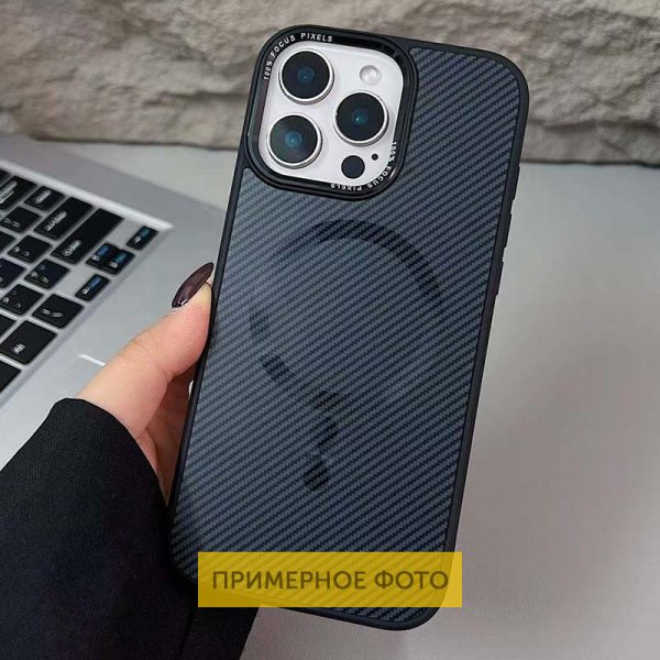 Чохол для iPhone 16 з MagSafe сіліконовий Carbon Mirage чорний - Зображення 2