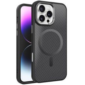 Чохол для iPhone 16 Pro з MagSafe сіліконовий Carbon Mirage чорний