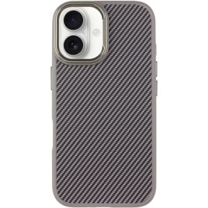 Чохол для iPhone 16 з MagSafe сіліконовий Carbon сірий