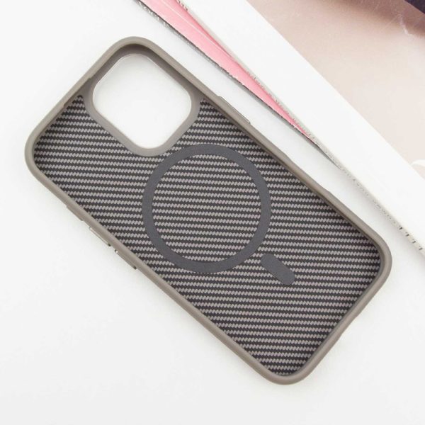Чохол для iPhone 16 з MagSafe сіліконовий Carbon сірий - Зображення 3