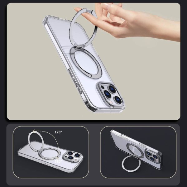 Чохол для iPhone 16 Pro Max з MagSafe сіліконовий Empire and Ring прозорий - Зображення 5