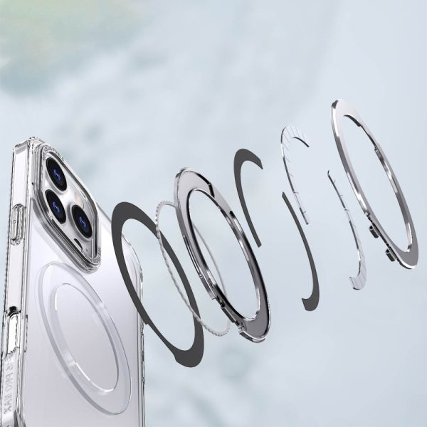Чохол для iPhone 16 Pro Max з MagSafe сіліконовий Empire and Ring прозорий - Зображення 7